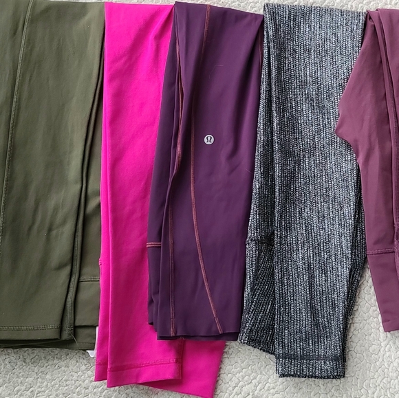 Sold  Lululemon Like Nothing  leggings magenta  size 4 - Picture 7 of 12